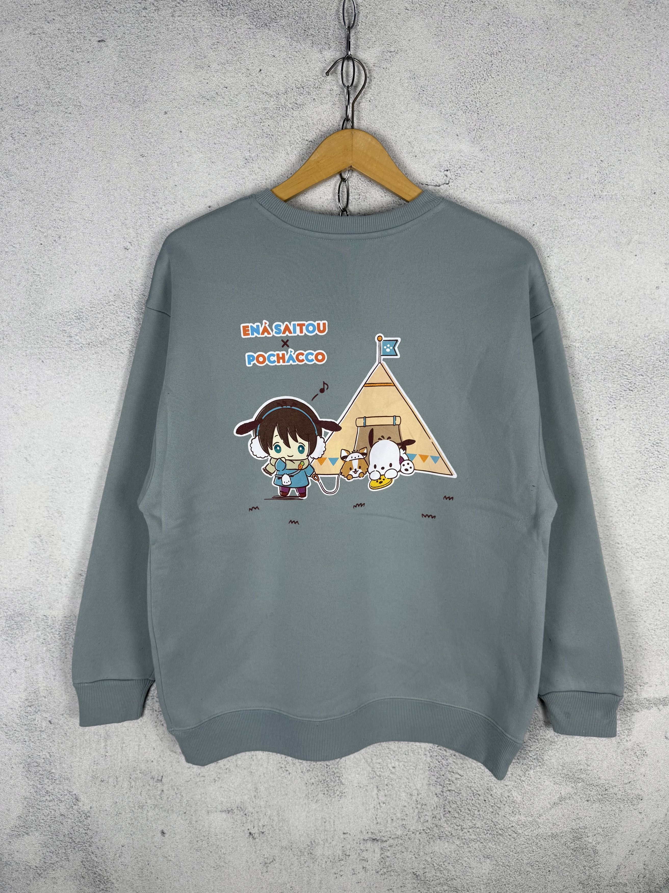Anime Yuru Camp Sanrio Characters Sweatshirt Crewneck Size US M / EU 48-50 / 2 - 1 Thumbnail