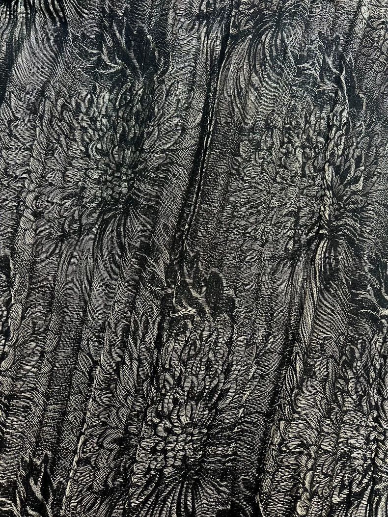 Saint Laurent Paris Saint Laurent Black Silver 3D Shirt-2507 Size US M / EU 48-50 / 2 - 4 Thumbnail