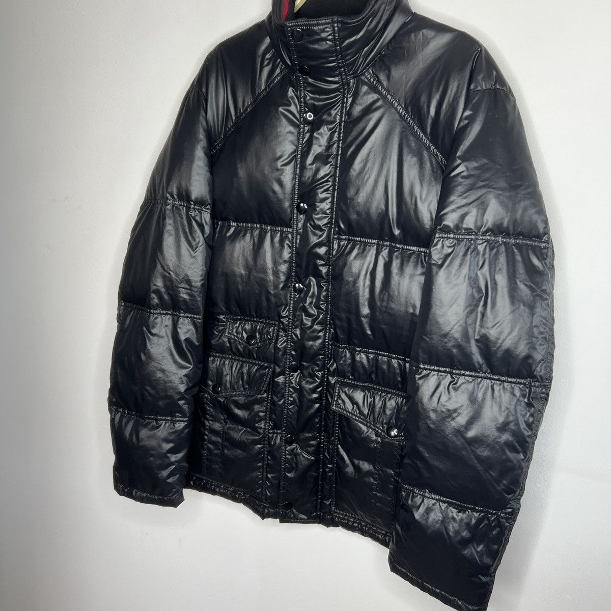 Gucci Gucci Puffer Jacket Goose Down Black Shiny Nylon Size US XL / EU 56 / 4 - 2 Thumbnail