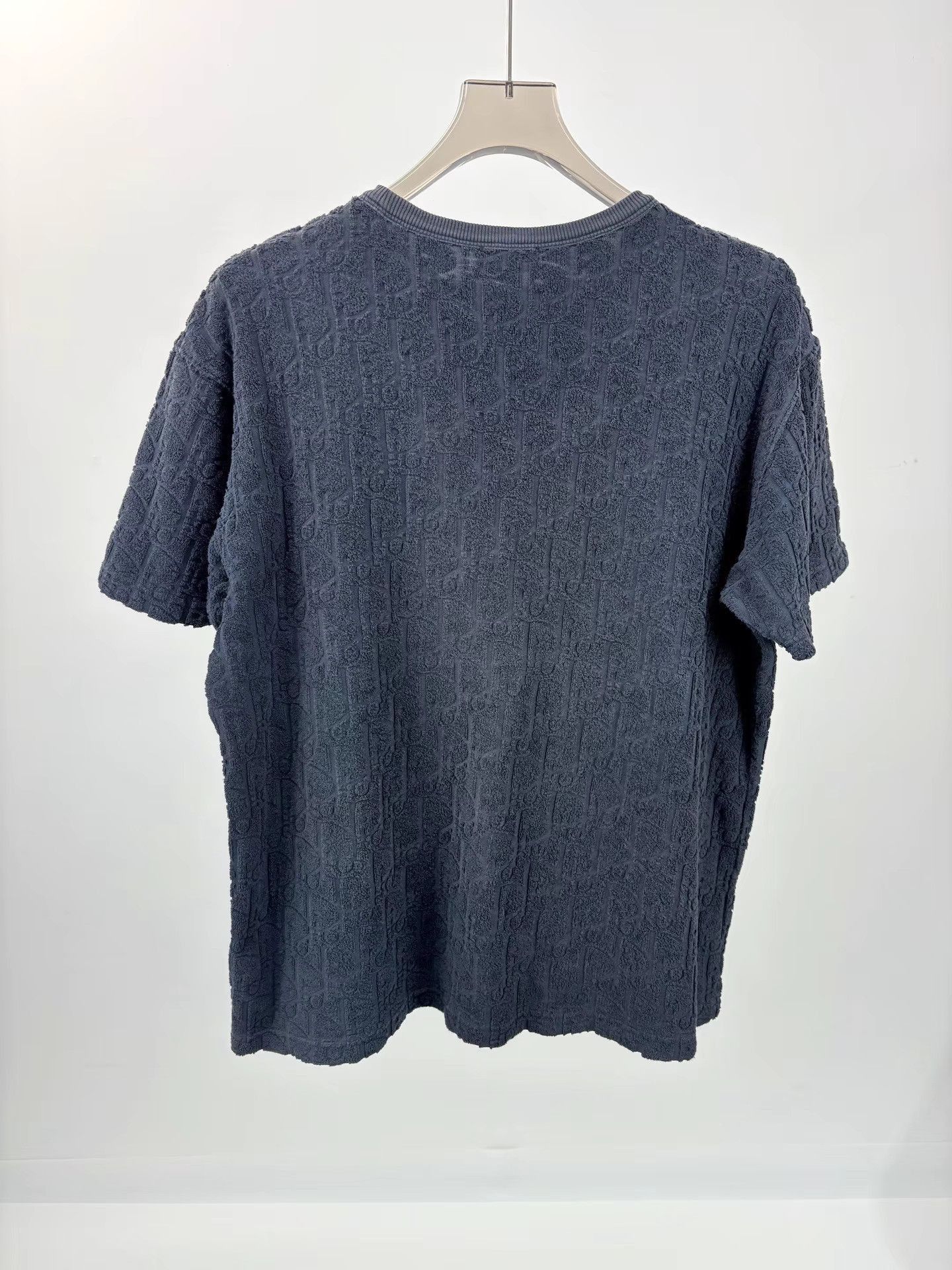 Dior Gray Textured Short-Sleeve Shirt Size US S / EU 44-46 / 1 - 1 Thumbnail