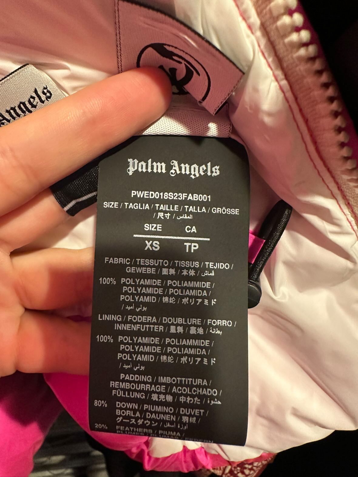 Designer × Palm Angels Palm Angels Pink Cropped Jacket Size XS / US 0-2 / IT 36-38 - 6 Thumbnail