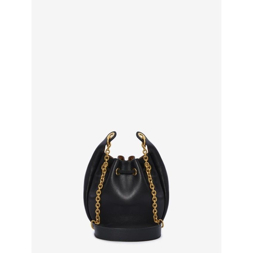 Saint Laurent Paris SAINT LAURENT Supple Black Leather Bucket Bag New & Authenti Size ONE SIZE - 3 Thumbnail