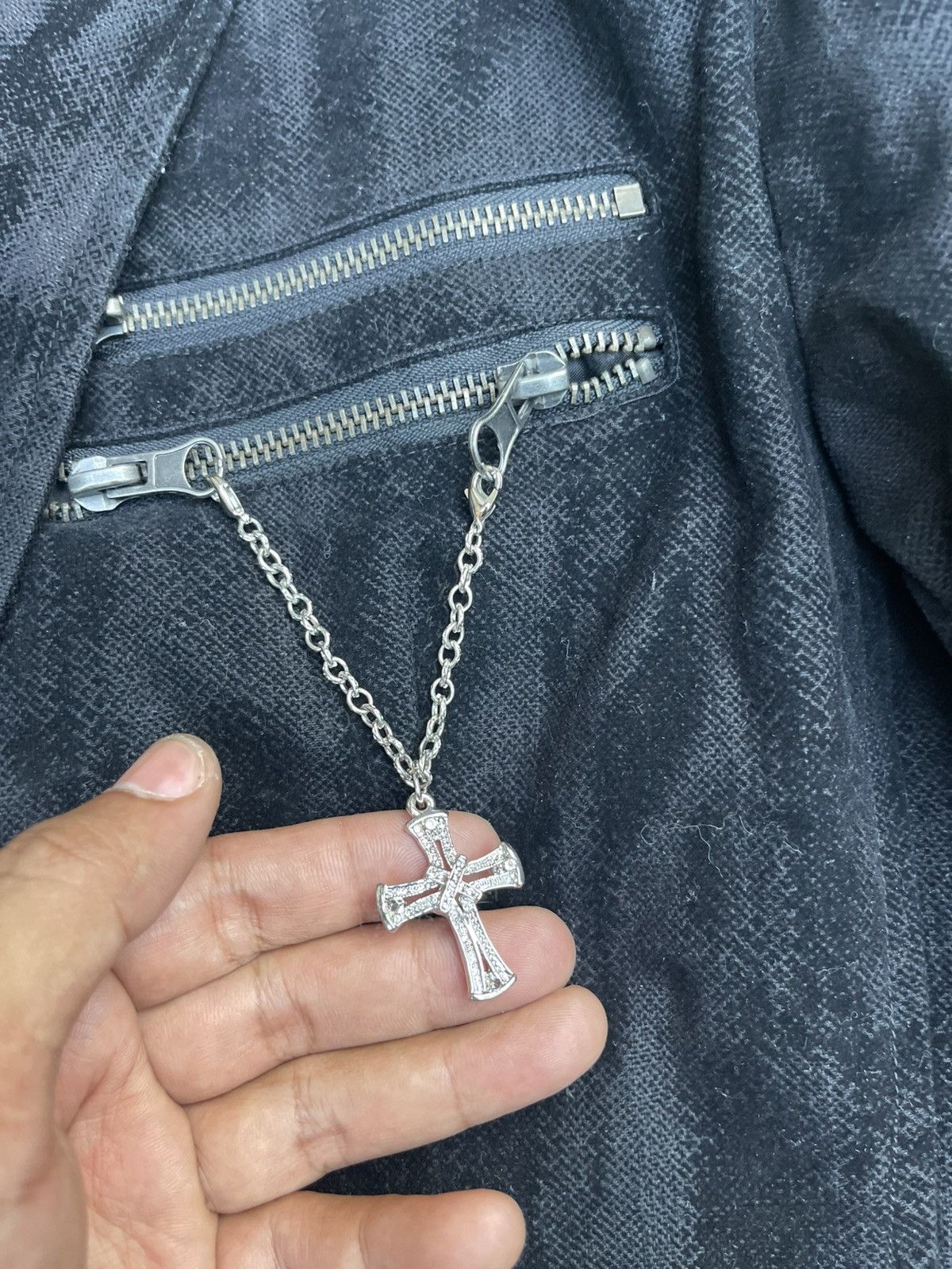 If Six Was Nine In the Attic Homme - Gothic, Zipper Detail, Cross Pendant Size US S / EU 44-46 / 1 - 7 Thumbnail