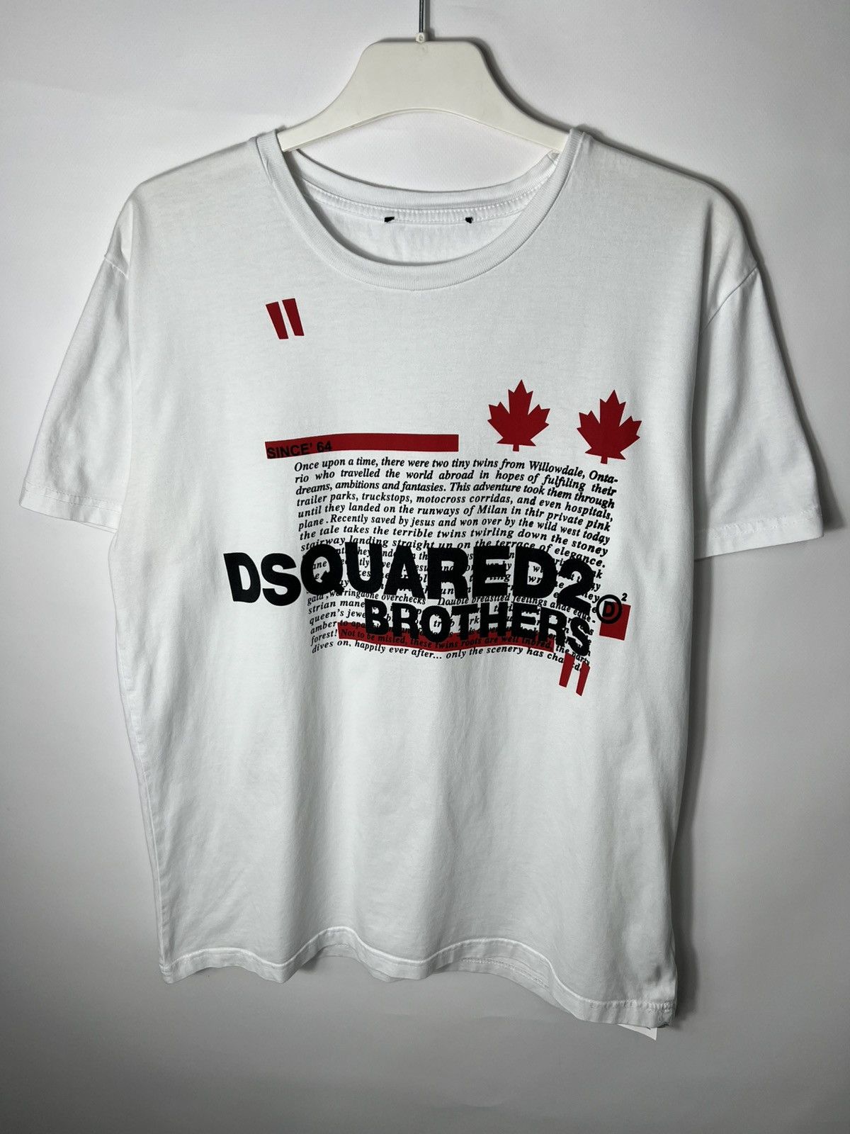 Dsquared2 Vintage streetwear luxury designer Dsquared2 T-shirt Size US L / EU 52-54 / 3 - 1 Thumbnail