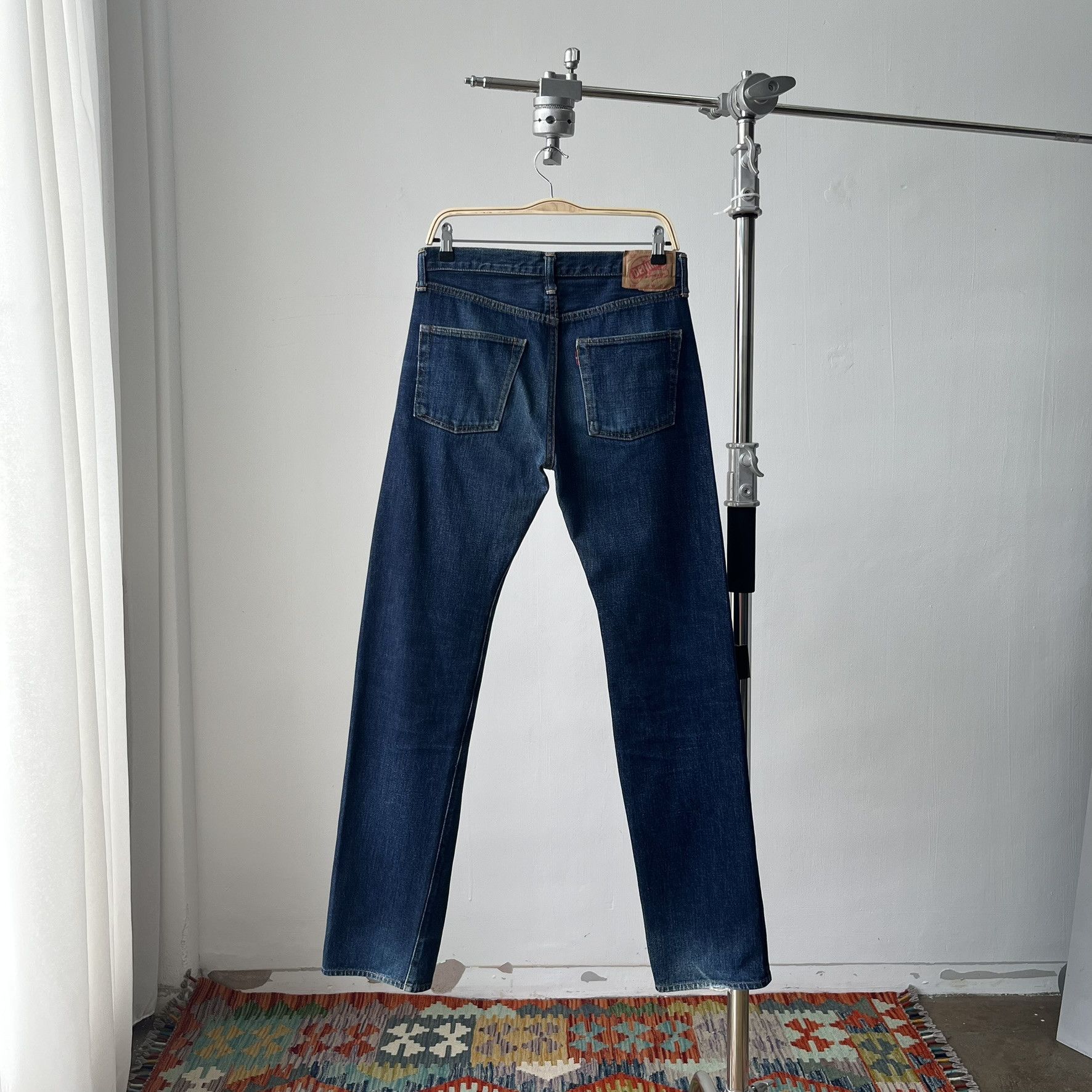 Denime Size 30x33.5 Vintage 80s Denime Big E Japan Denim S1515 Size US 30 / EU 46 - 10 Thumbnail