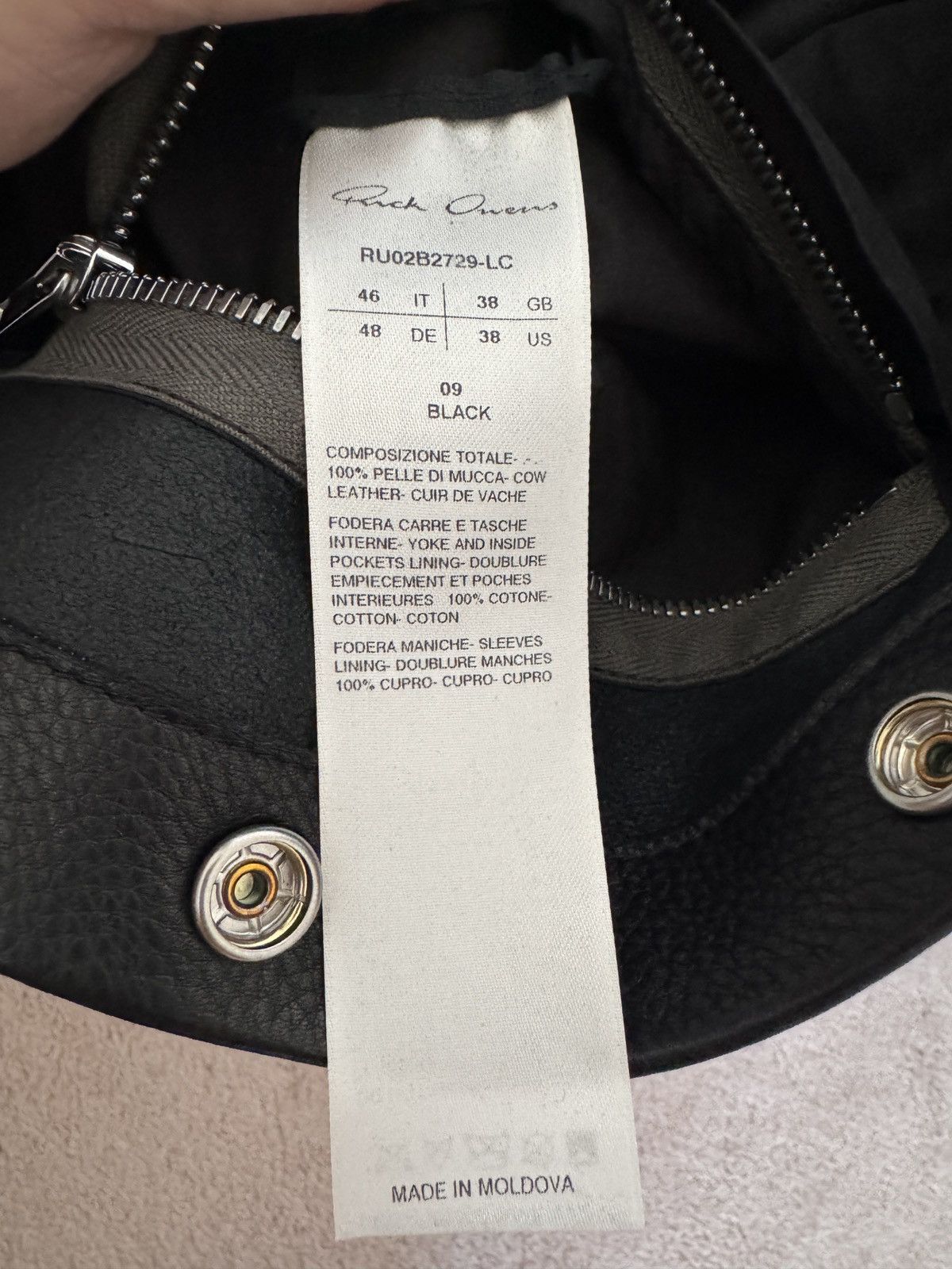 Rick Owens Rick Owens Leather Outer Jacket Size US S / EU 44-46 / 1 - 4 Thumbnail