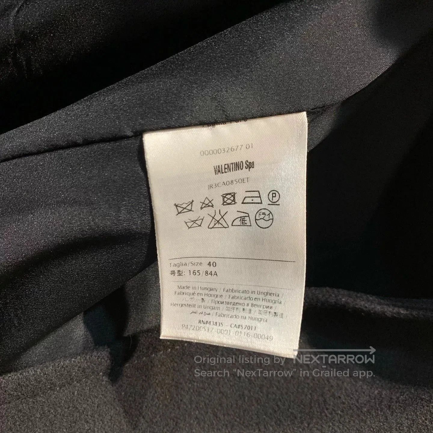 Valentino Valentino Black Wool Coat. Size S / US 4 / IT 40 - 8 Thumbnail