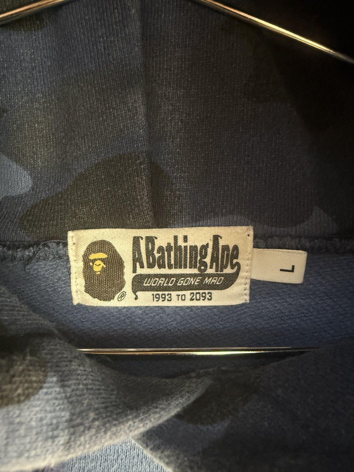 Bape Bape Blue Pull Over Hoodie Size US L / EU 52-54 / 3 - 8 Thumbnail