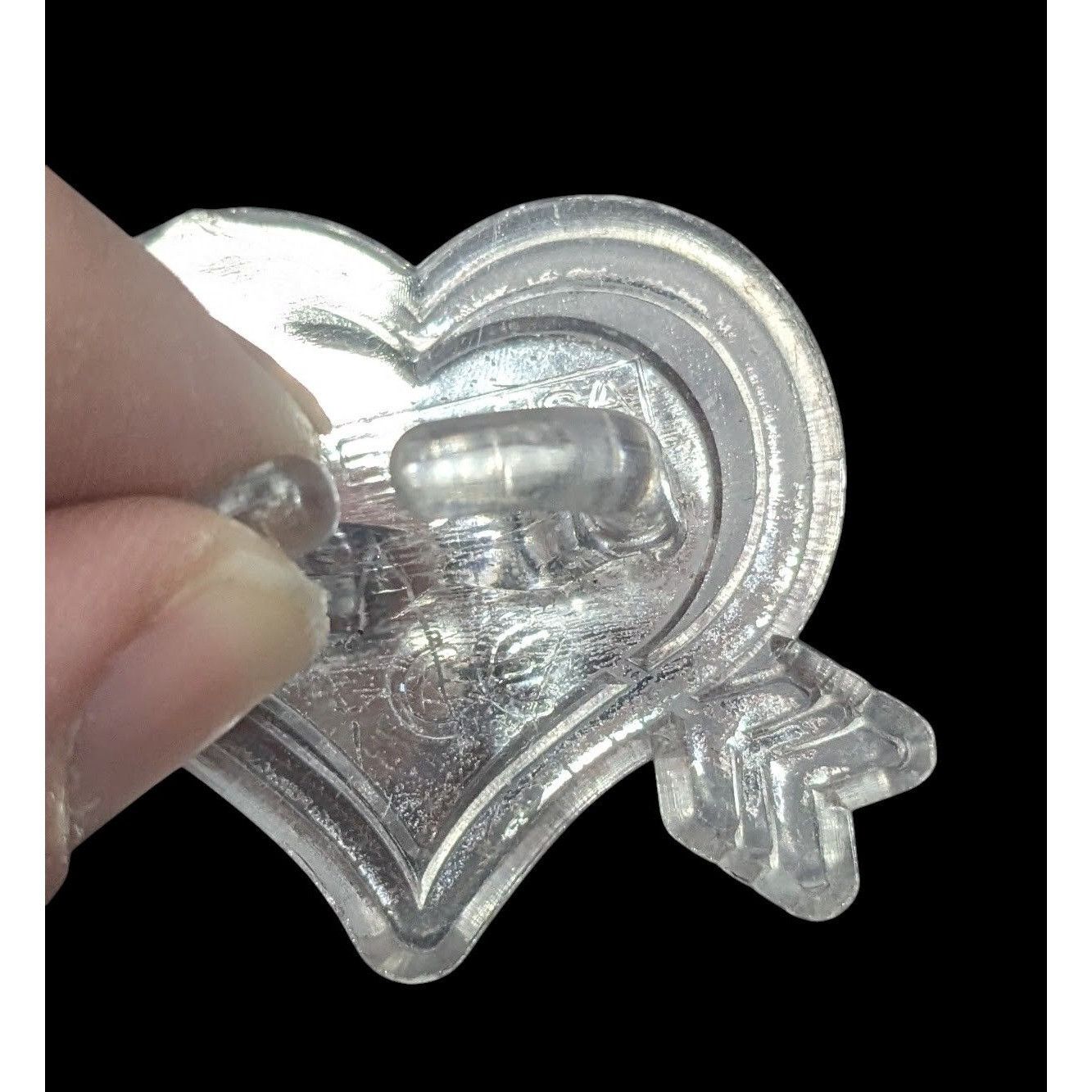 Other Metallic Valentine Heart And Arrow Clear Plastic Metallic Re Size ONE SIZE - 5 Thumbnail