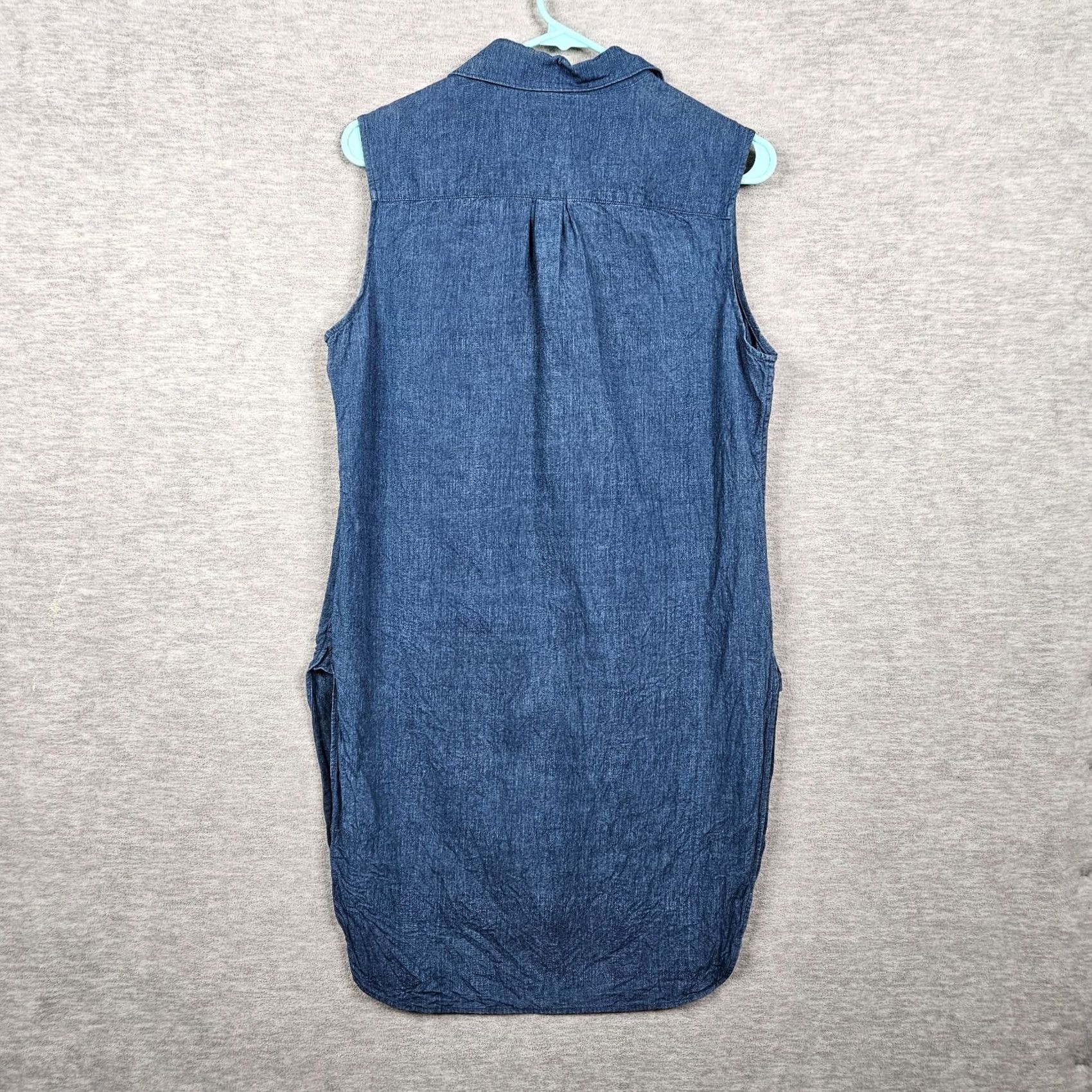 Vintage Guideboat Shirt Dress Sleeve-free M Cotton Blue Button Short Vintage: No N/A; Women’s Everyday Casual 90s Theme Not applicable Size M / US 6-8 / IT 42-44 - 3 Thumbnail