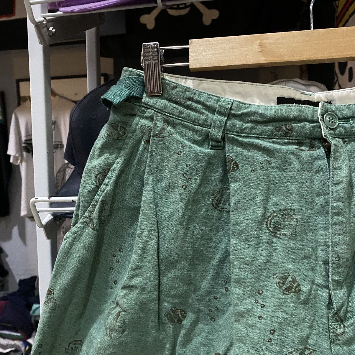 Ne-Net Ne-net Casual Pleated Short Pants Full Print Fish Size US 30 / EU 46 - 5 Thumbnail