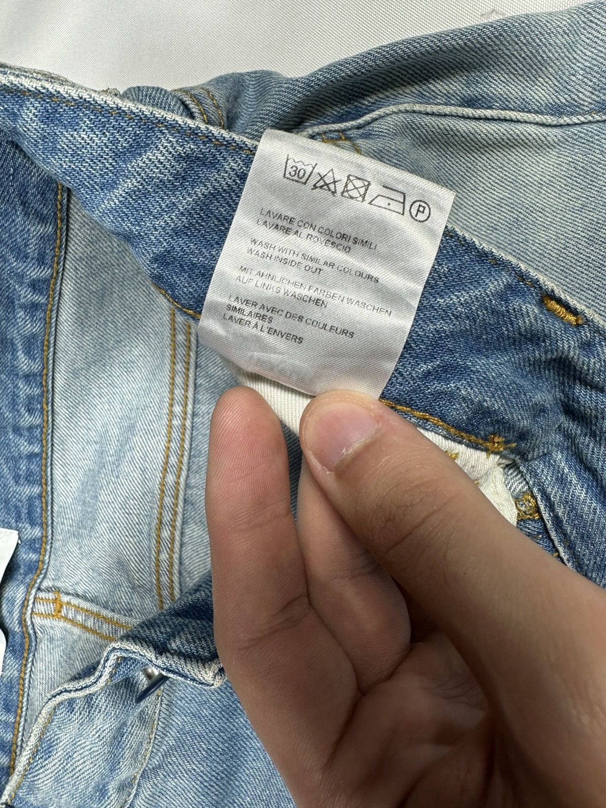 Haikure Haikure Tokyo Slim Crop Roki Denim Used Pocket Pants Jeans Size 32" / US 10 / IT 46 - 16 Thumbnail