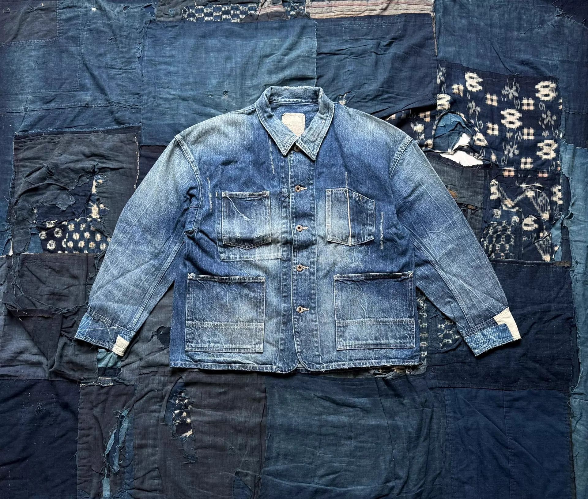 Madness MADNESS 24FW Regen 4P Washed-Distressed Denim Jkt Japan Size US M / EU 48-50 / 2 - 1 Thumbnail