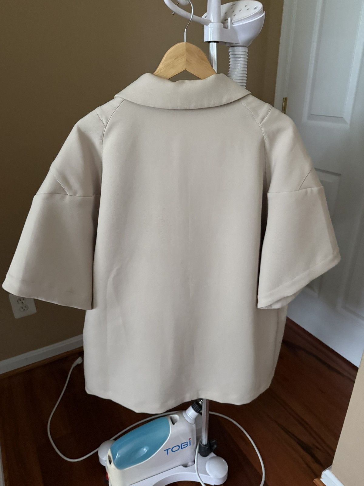 Kiko Kostadinov Lentz Overshirt Ivory Beige XS Size US XS / EU 42 / 0 - 3 Thumbnail