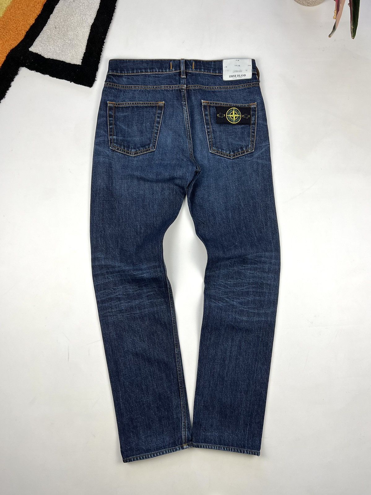image of Stone Island Vintage Denim Type Re Selvedge Jeans in Blue, Men's (Size 30)