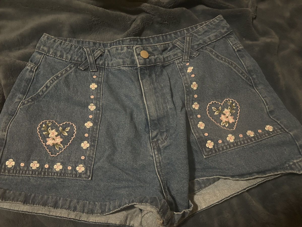 Cider Vintage heart jeans Size 34" / US 12 / IT 48 - 1 Thumbnail