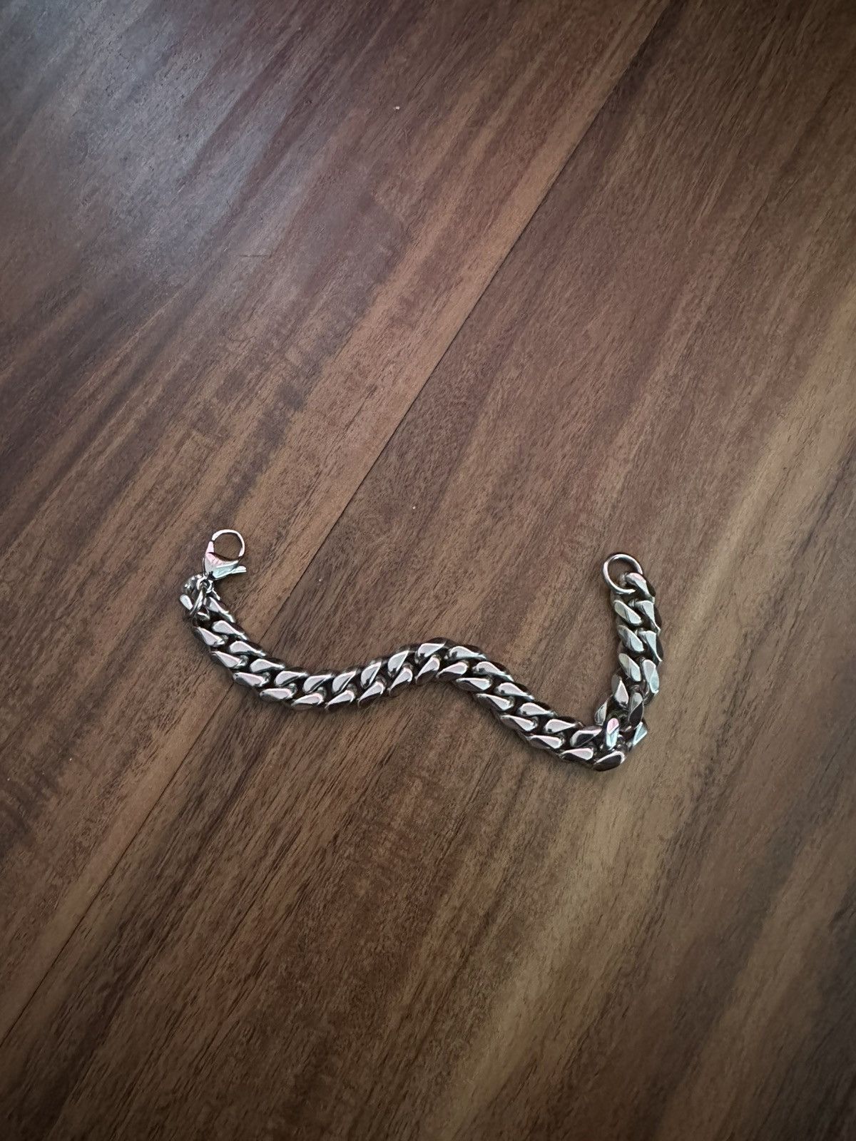 Vintage Rare stainless steel curb bracelet Size ONE SIZE - 2 Thumbnail