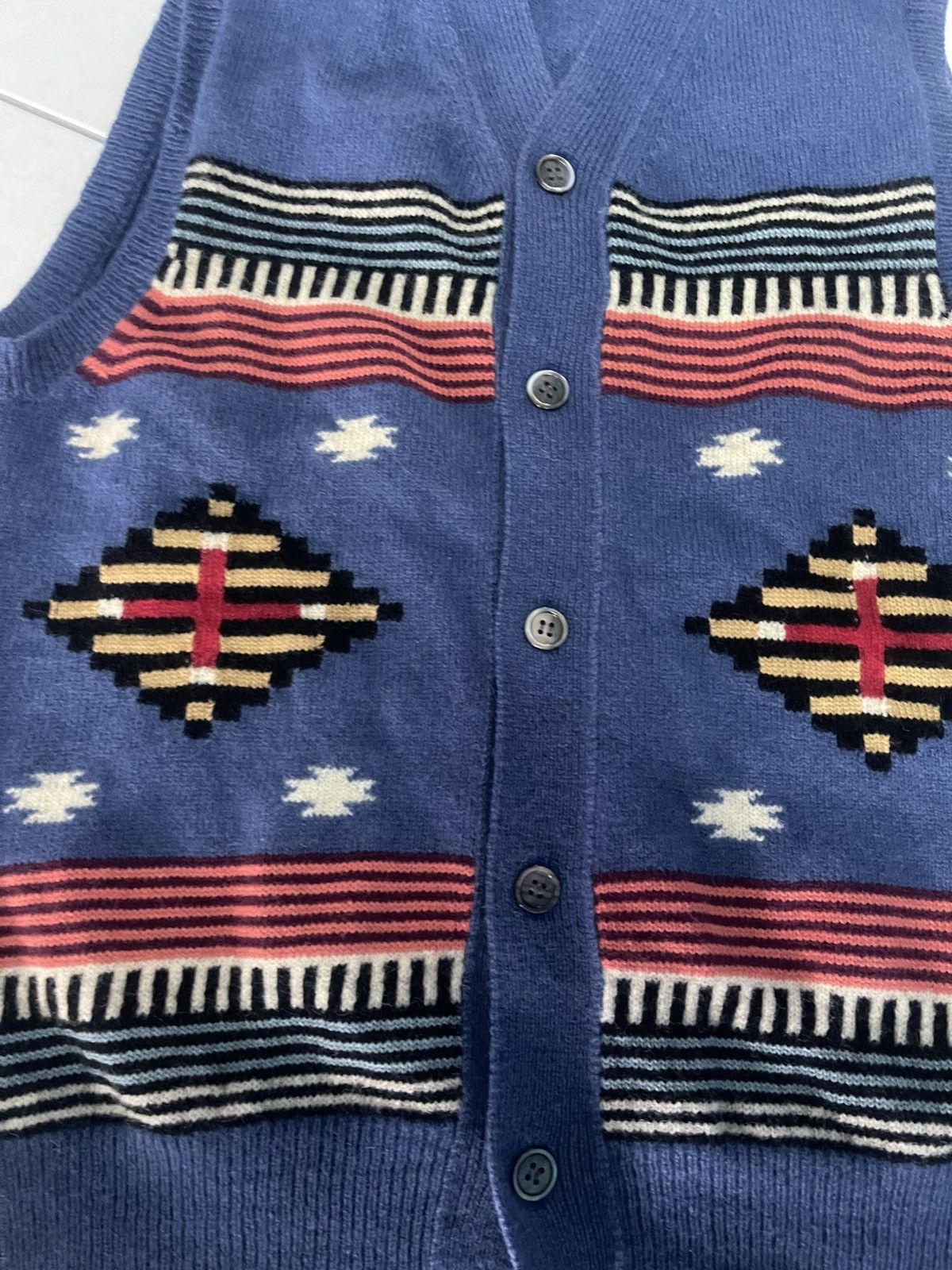 Comme des Garcons × Japanese Brand × Vintage 🔥HOT🇯🇵🔥VTG COMME DES GARCONS HOMME DEUX VEST BLUE VERY RARE Size M / US 6-8 / IT 42-44 - 2 Thumbnail