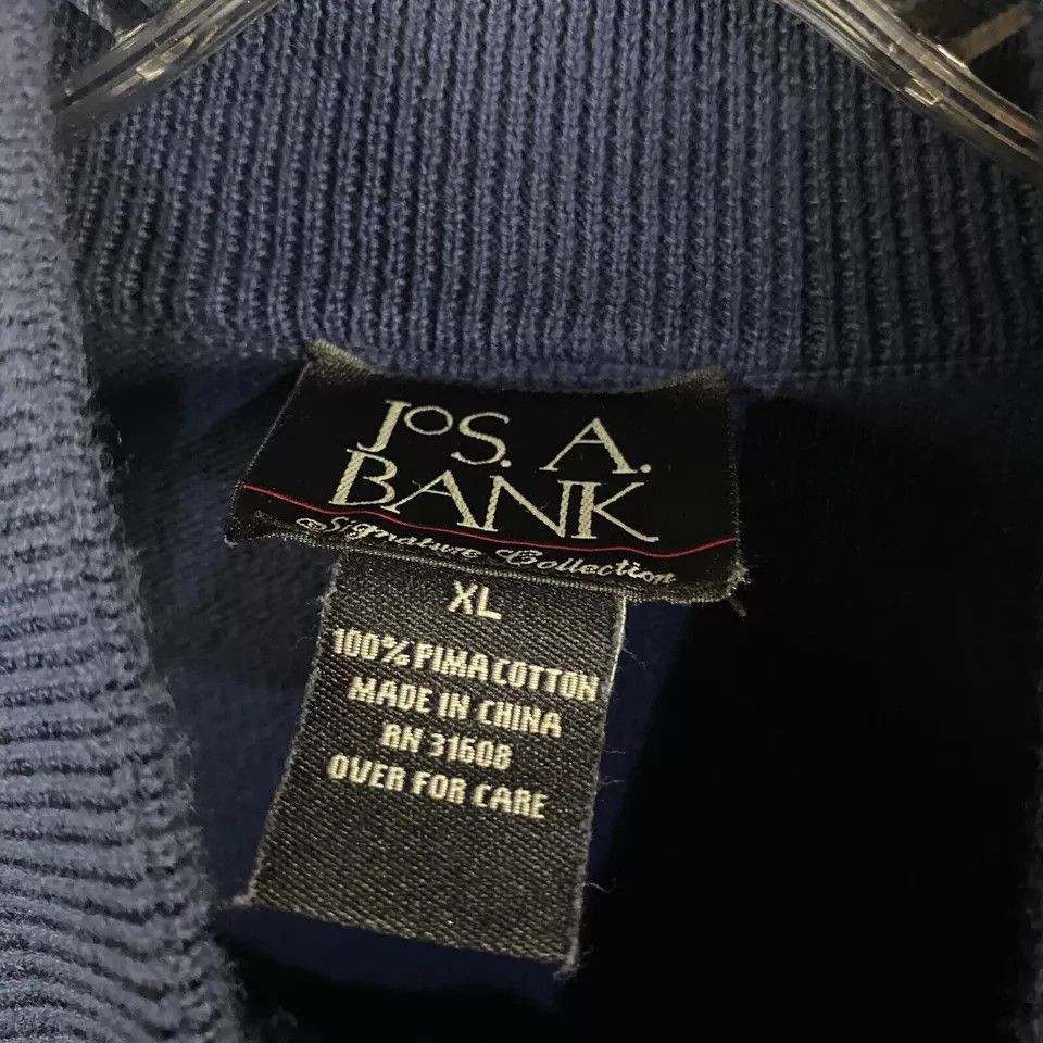 Jos. A. Bank Jos A Bank 1/4 Zip Pullover Men's Sweater Pima Cotton XL Size US XL / EU 56 / 4 - 3 Thumbnail