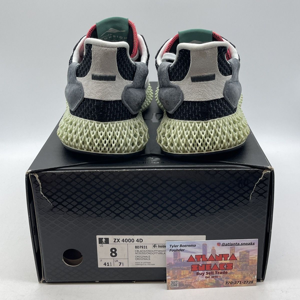 Adidas ZX 4000 futurecraft 4D black onix Size US 8 / EU 41 - 3 Thumbnail