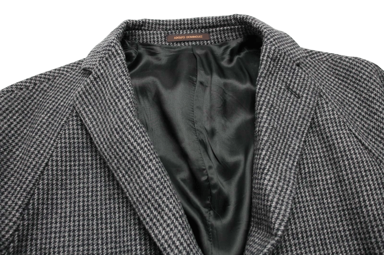 Adolfo Dominguez ADOLFO DOMINGUEZ Coat Men's (EU) 50 Wool Blend Houndstooth Size US L / EU 52-54 / 3 - 5 Thumbnail