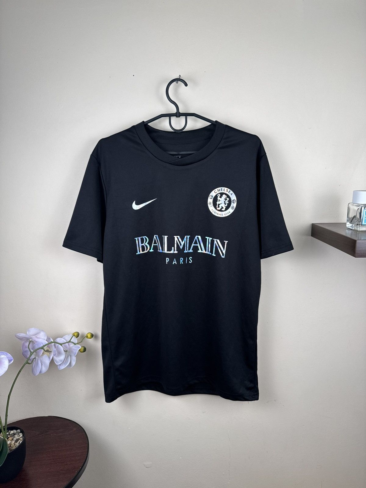Nike Nike Chelsea Jersey Football Shirt Soccer Paris Black M Size US M / EU 48-50 / 2 - 1 Thumbnail