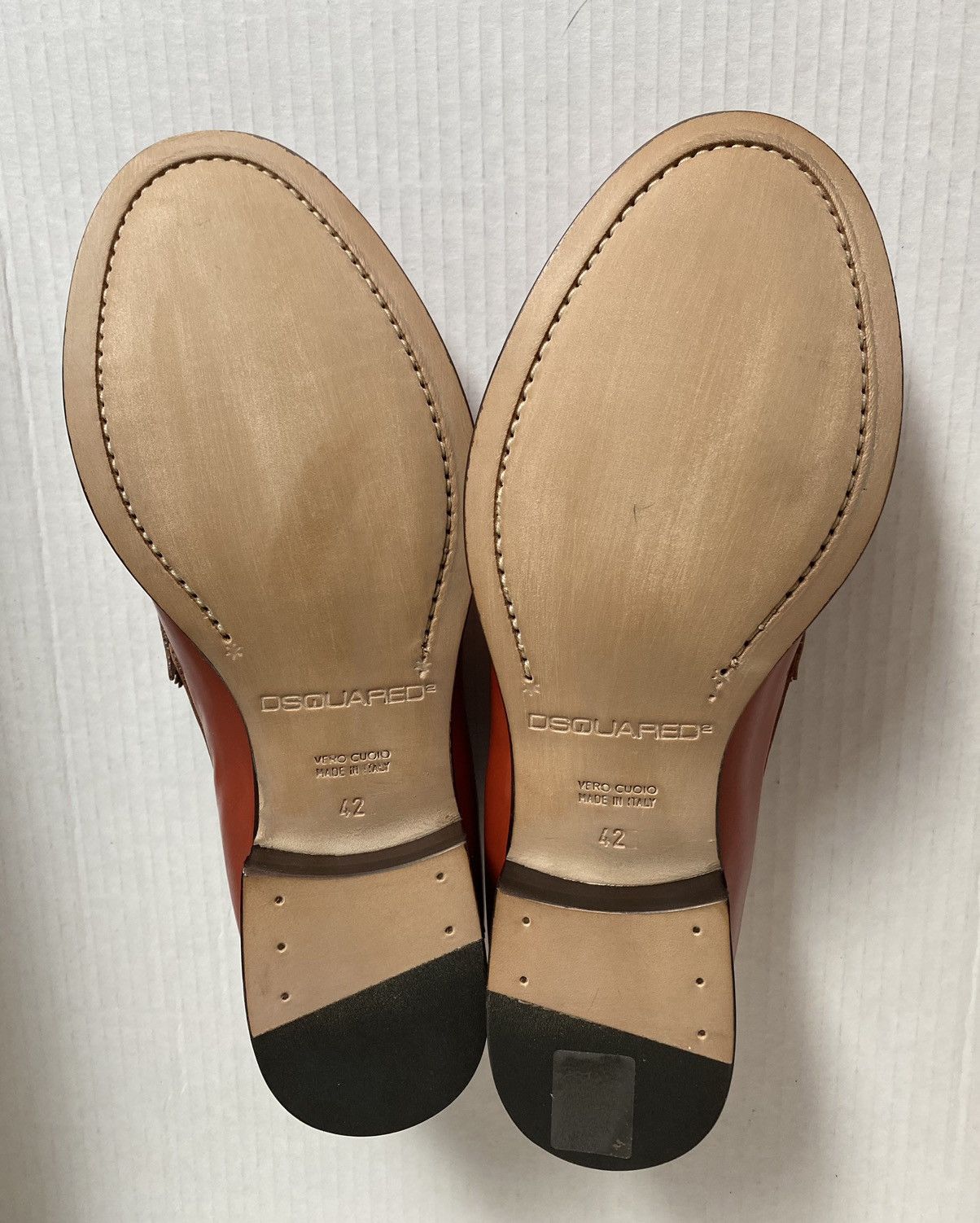 Dsquared2 Dsquared2 🇮🇹 atomic orange Vernice loafer 42 NEW Size US 9 / EU 42 - 8 Thumbnail