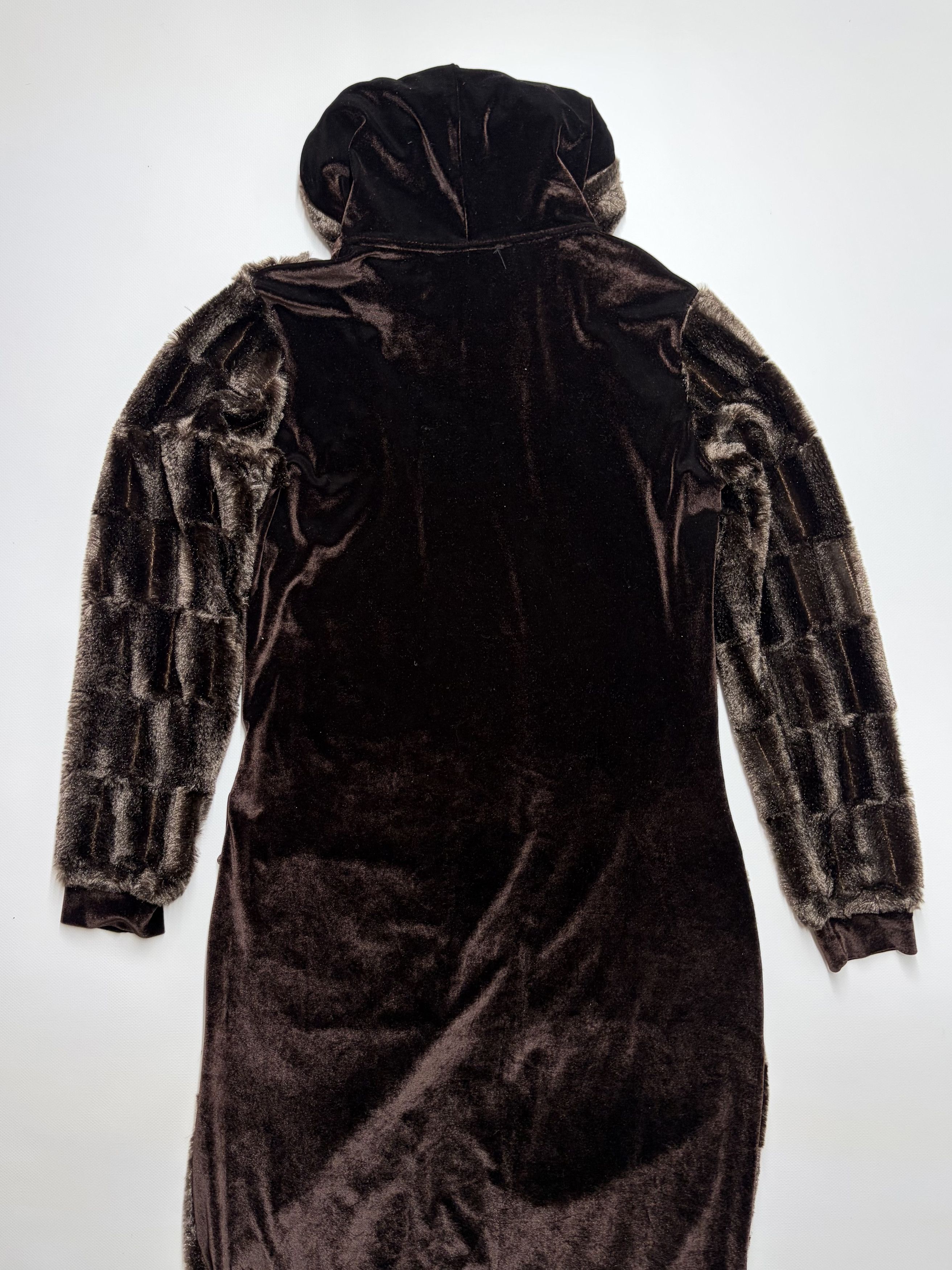 Vintage Vintage Women's Faux Fur Hooded Coat Size S / US 4 / IT 40 - 6 Thumbnail
