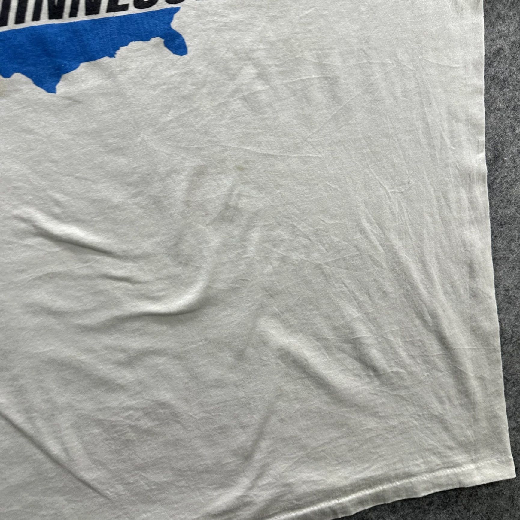 Vintage VINTAGE Lotto Minnesota Shirt Mens 2XL White Graphic Tee 90s USA Shirt Size US XXL / EU 58 / 5 - 5 Thumbnail