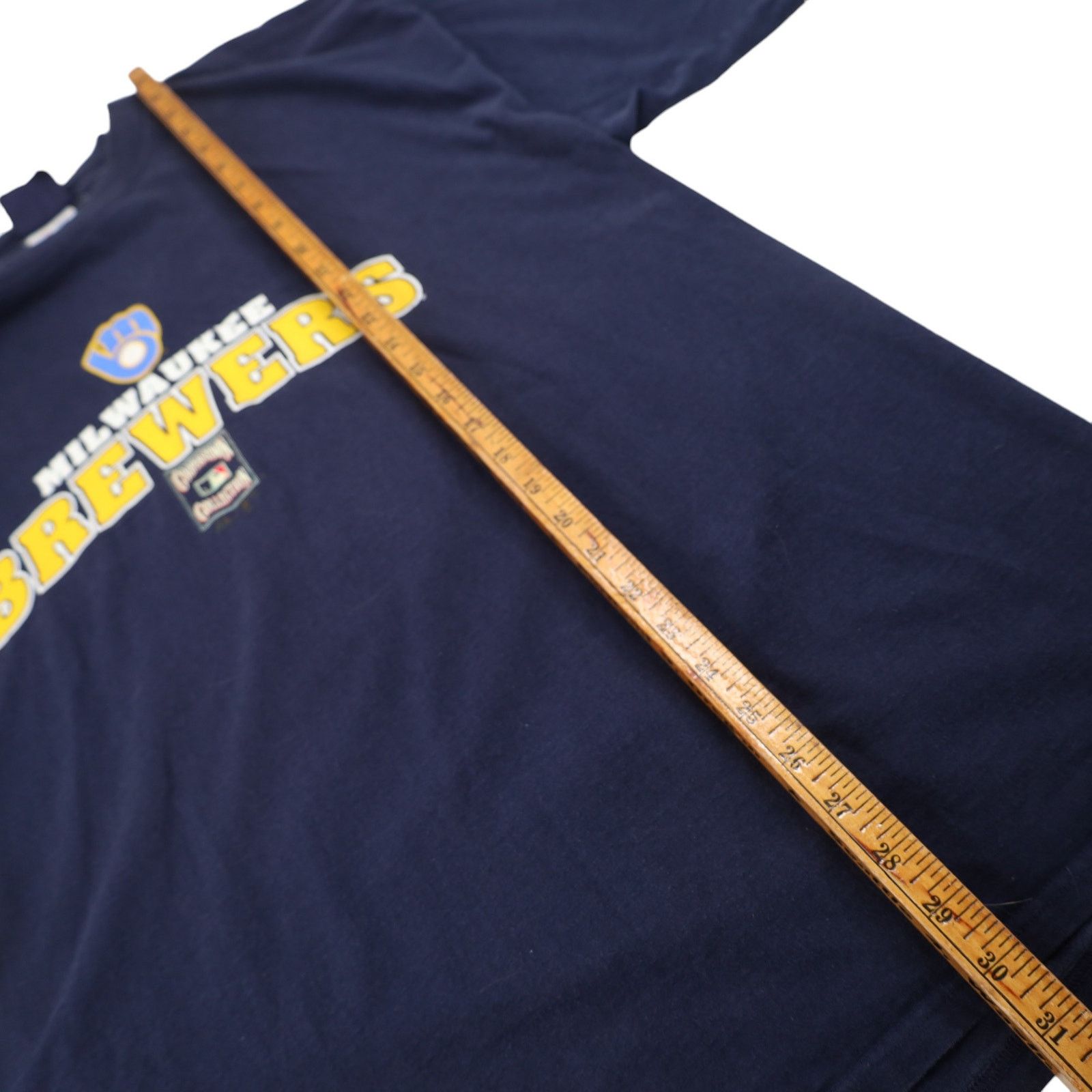 MLB × Majestic × Vintage Vintage Majestic Wilwaukee Brewers Graphic T Shirt Size US XL / EU 56 / 4 - 9 Thumbnail