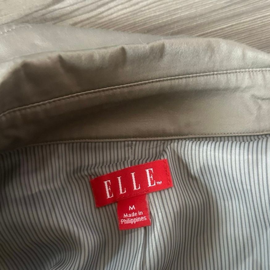 Other elle gray beige trenchcoat jacket, button up skirt detail Size M / US 6-8 / IT 42-44 - 4 Thumbnail