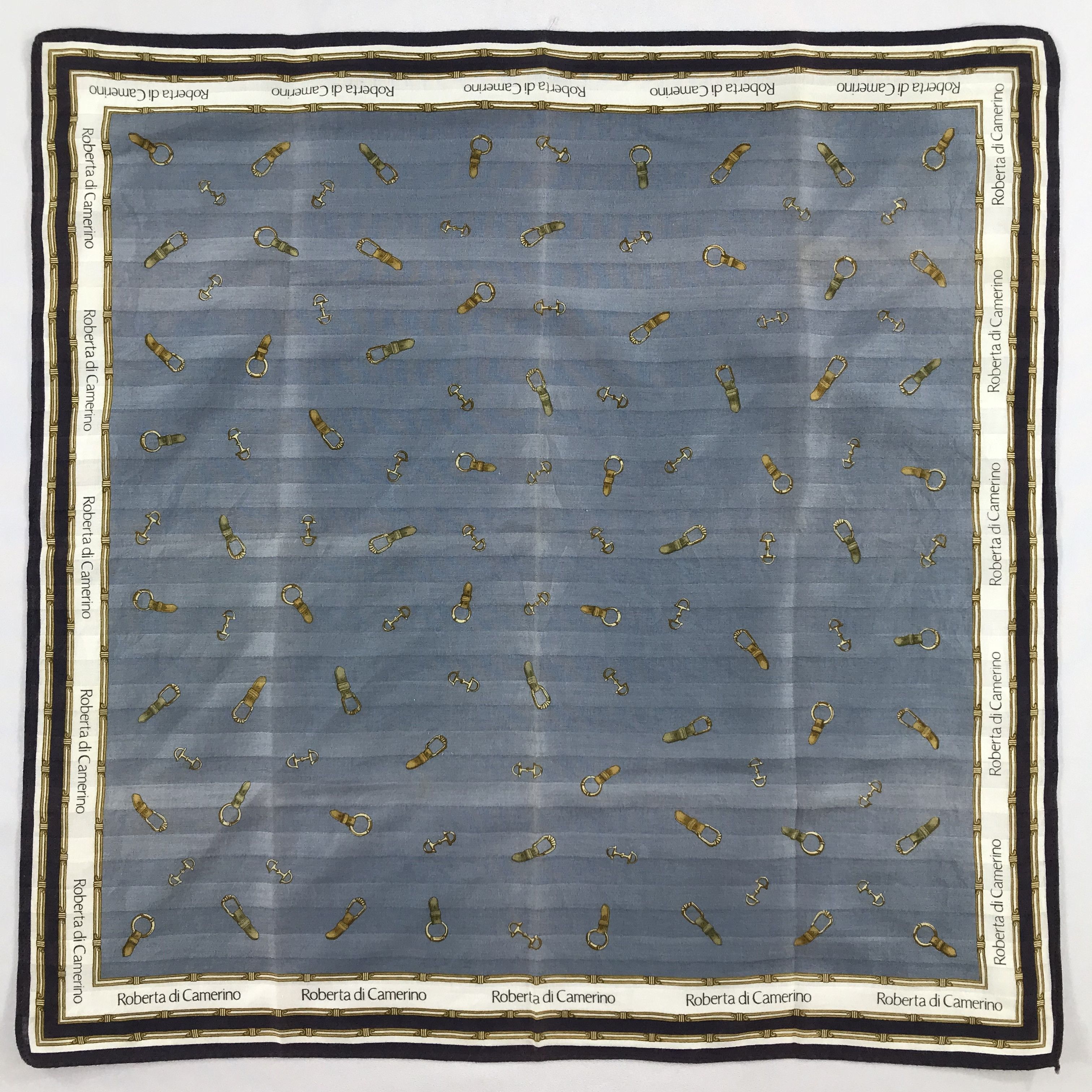 Roberta di Camerino × Vintage Roberta Di Camerino Bandana /Handkerchief/Neckerchief -S2079 Size ONE SIZE - 1 Thumbnail