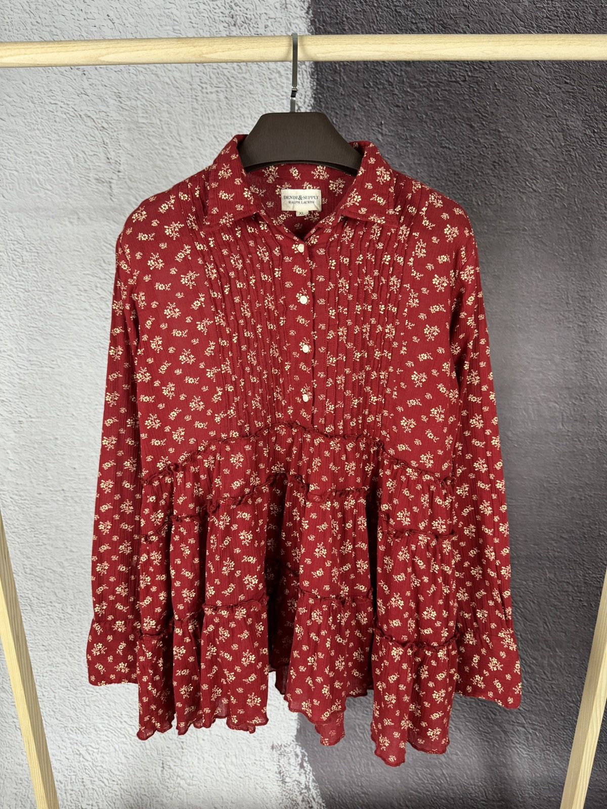 Denim & Supply Ralph Lauren Denim & Supply Ralph Lauren leaf floral pattern mini dress Size XL / US 12-14 / IT 48-50 - 1 Thumbnail