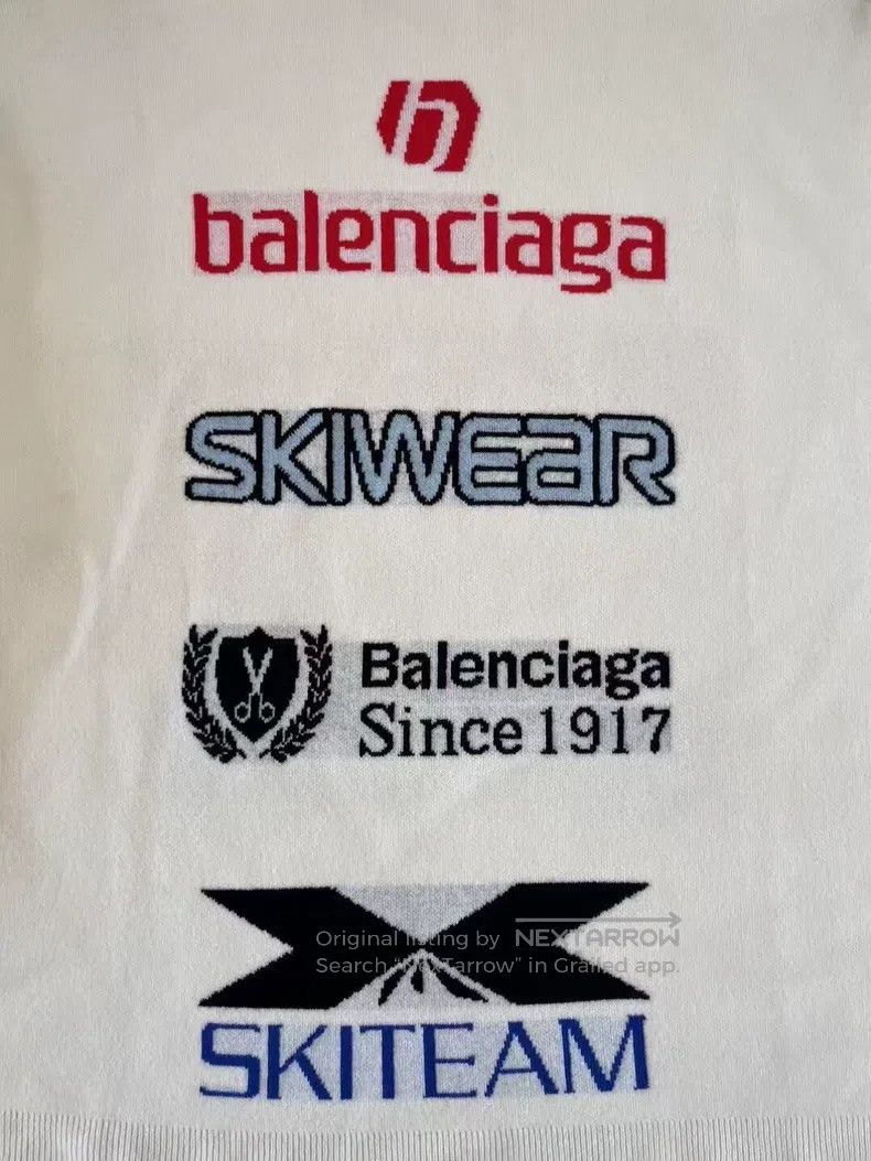 Balenciaga Balenciaga Letter Print High Neck Raglan Long Sleeve Sweat Size US S / EU 44-46 / 1 - 4 Thumbnail