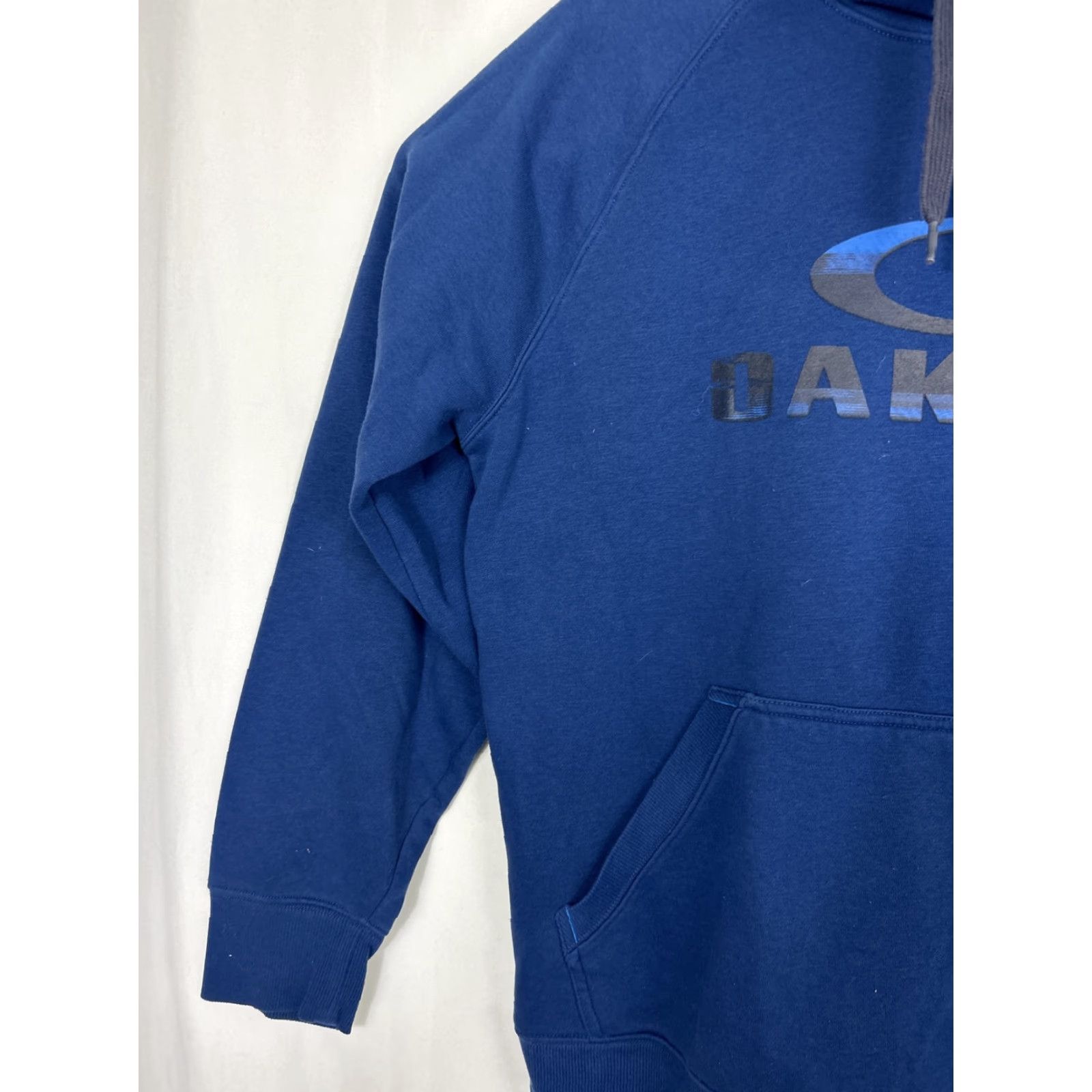 Oakley Oakley Mens XL Pullover Hoodie Logo Navy Blue Spellout Size US XL / EU 56 / 4 - 2 Thumbnail