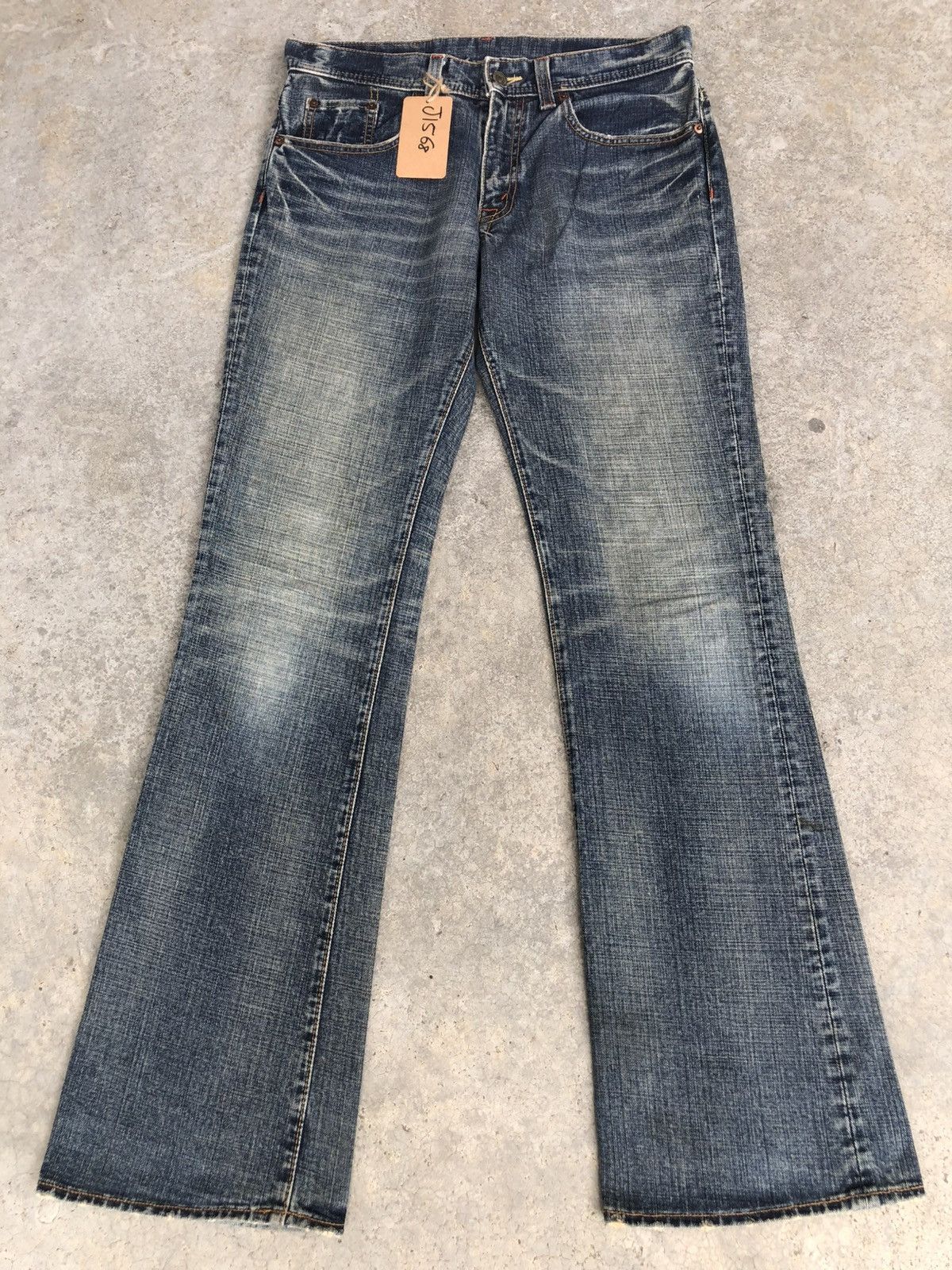 Who Decides War GL Heart Flared Jeans Distressed Jeans Size US 32 / EU 48 - 1 Thumbnail