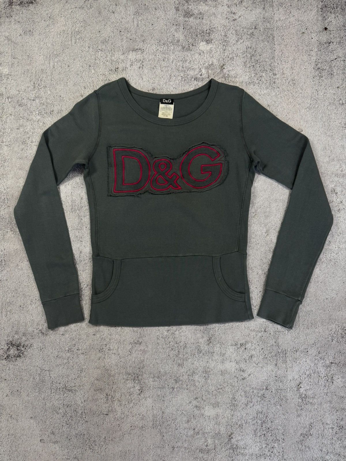 Dolce & Gabbana Vintage Y2K D&G Dolce Gabbana Big Logo Sweatshirt L Size L / US 10 / IT 46 - 3 Thumbnail