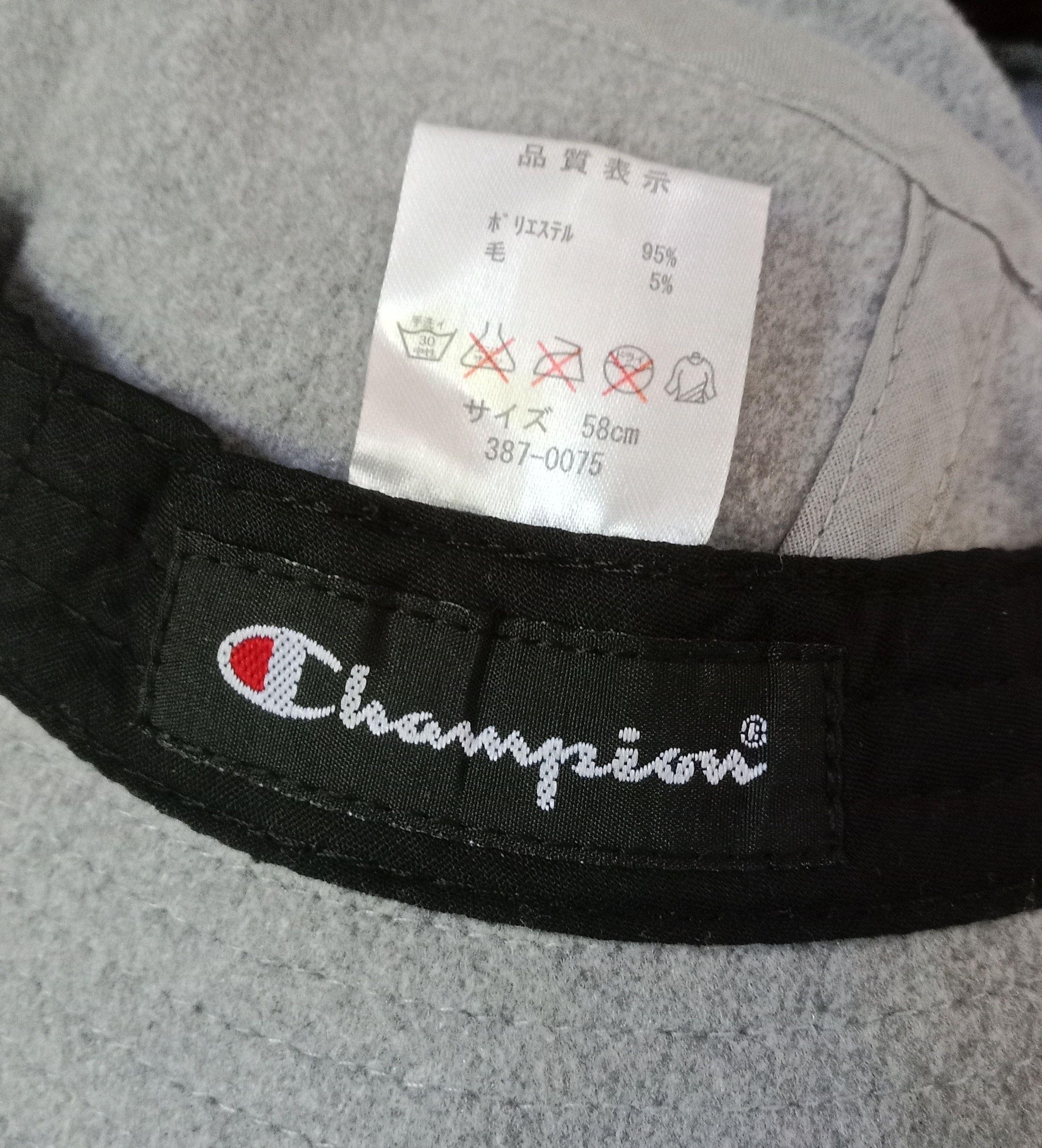 Champion Champion Gray Color Bucket Hats 💥Size 58CM Size ONE SIZE - 9 Thumbnail