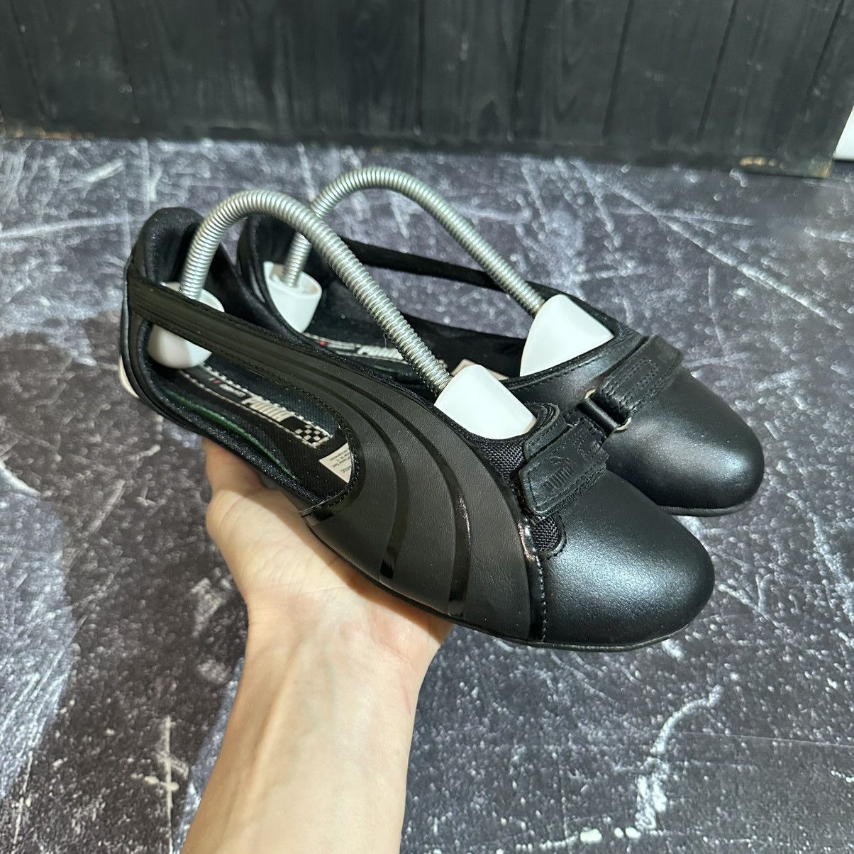 PUMA Y2K Leather Flats Shoes size 40eu 9us Balenciaga Style