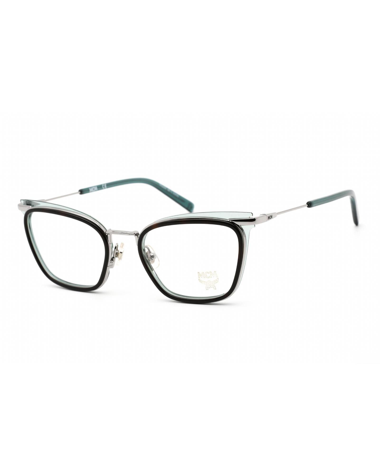image of MCM2146 Eyeglasses Havana/petrol / Clear Lens, Men's