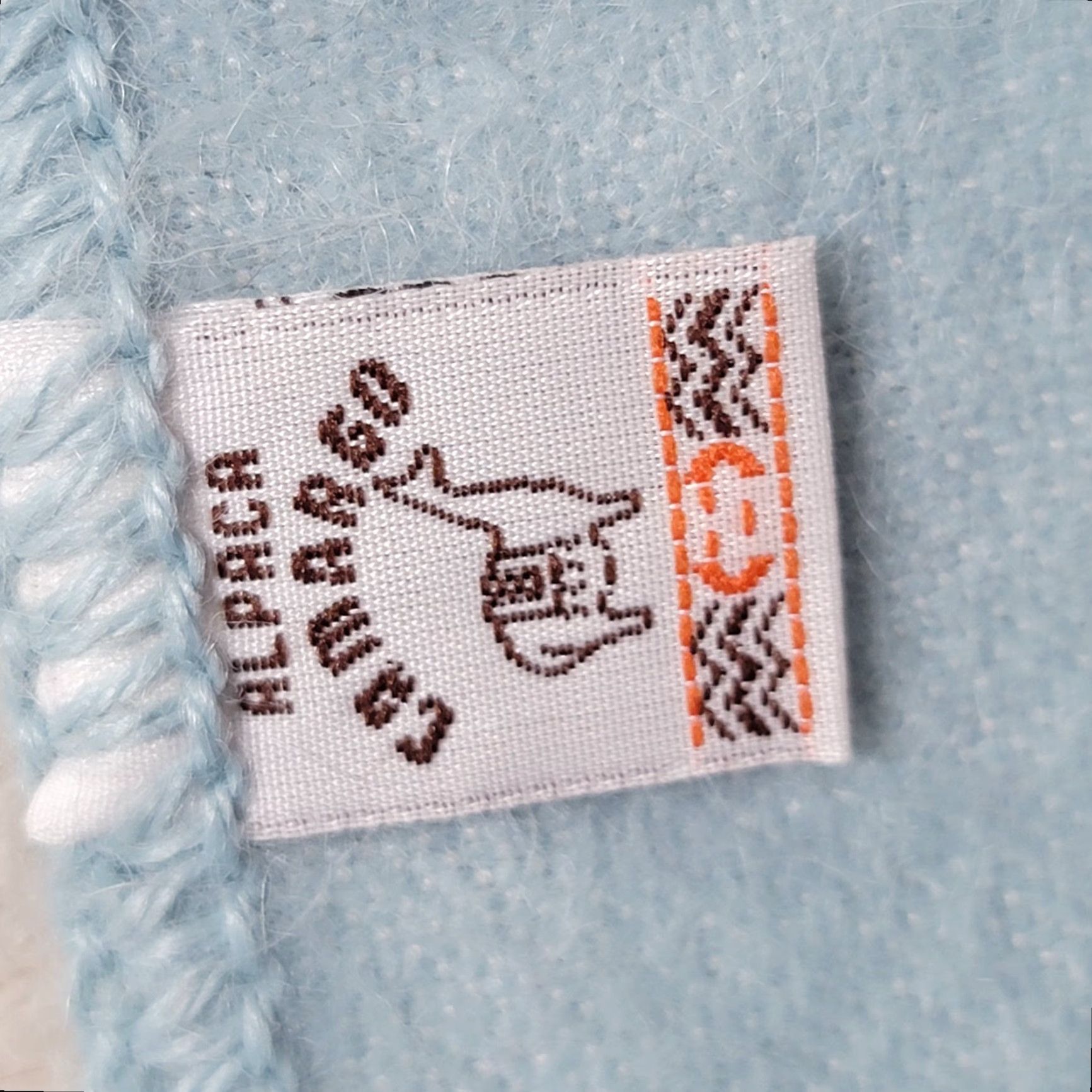 Vintage ALPACA CAMARGO Blue UNISEX Long Scarf 100% Alpaca Rectangle Scarf Winter Neck Warmer MADE IN PERU Womens Mens Size ONE SIZE - 4 Thumbnail