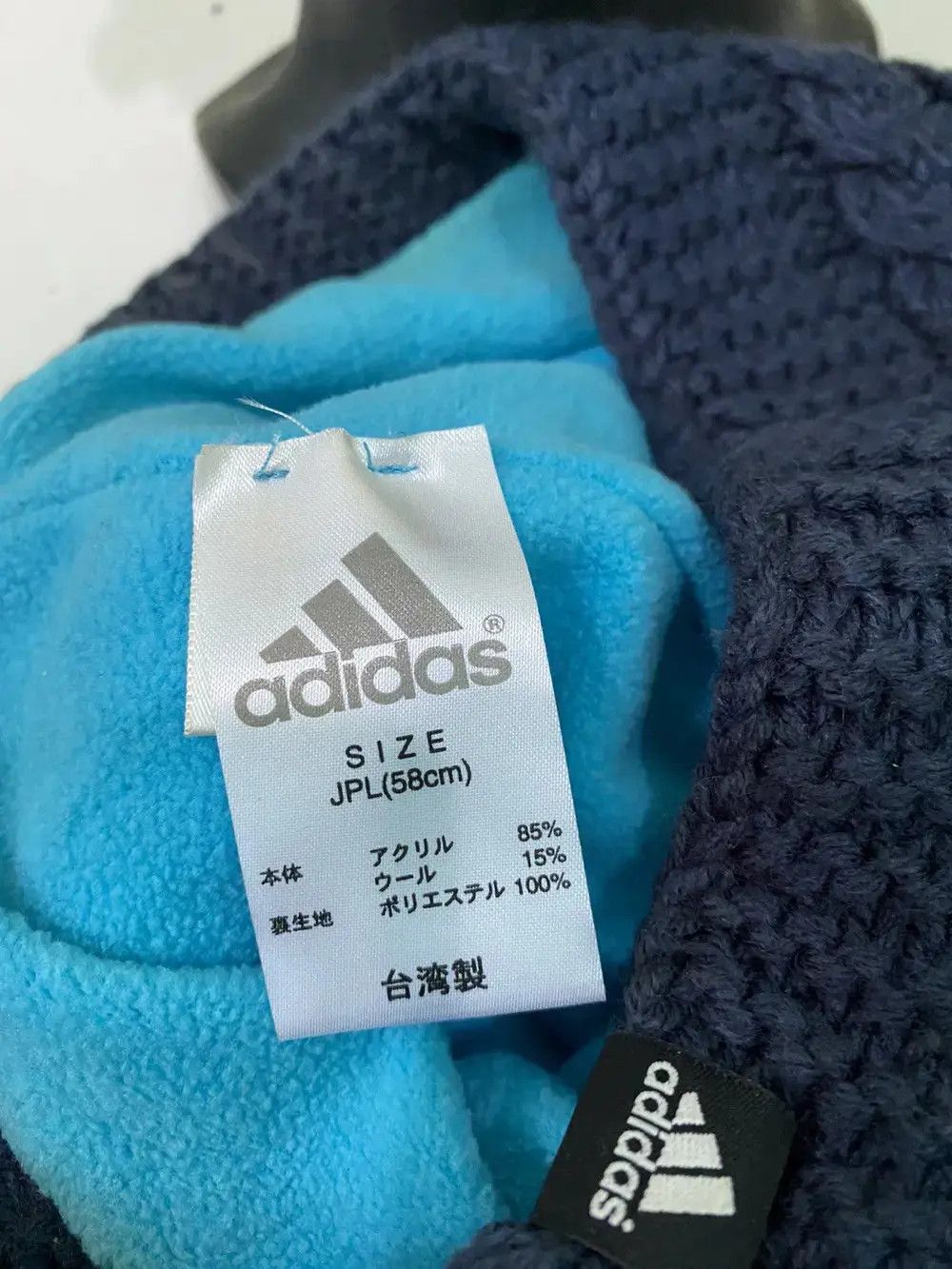 Adidas × Vintage Vintage Adidas Small Logo Knit Beanie Hat Size ONE SIZE - 5 Thumbnail