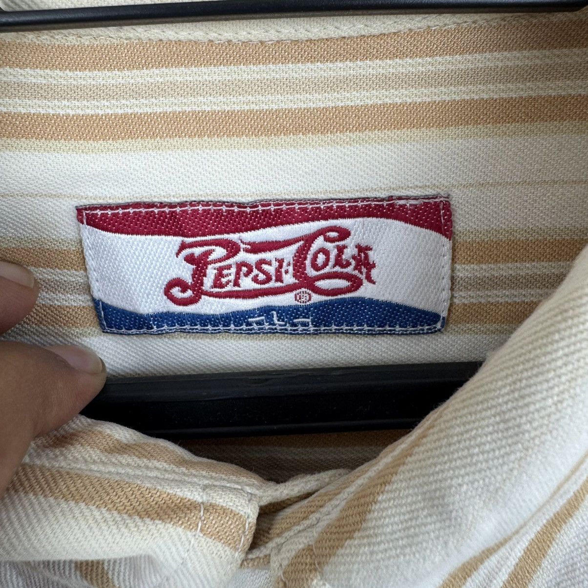 Pepsi × Vintage Vintage Pepsi Cola Border Stripe Rare Shirts Size US L / EU 52-54 / 3 - 4 Thumbnail