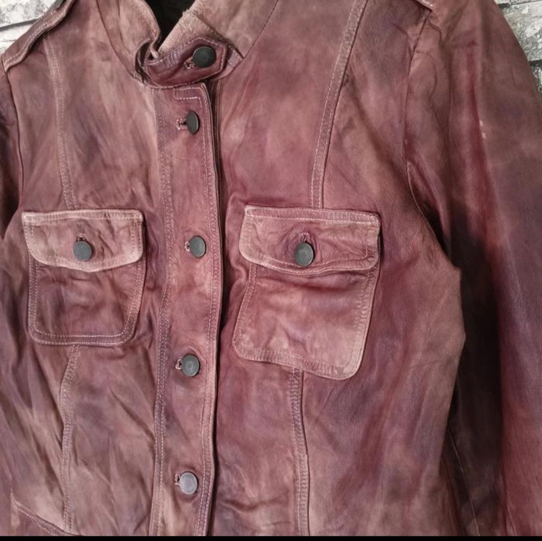 Leather Vintage Alba moda leather jacket Size XS / US 0-2 / IT 36-38 - 2 Thumbnail