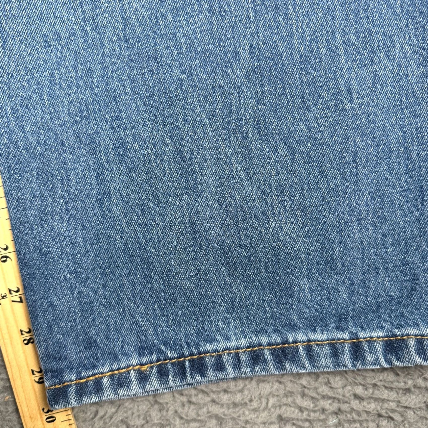 Levi's Levi's 550 Jeans 44x30 Blue Medium Wash Relaxed Denim Solid Cowboy NEW Mens Regular Jeans Size US 44 / EU 60 - 7 Thumbnail