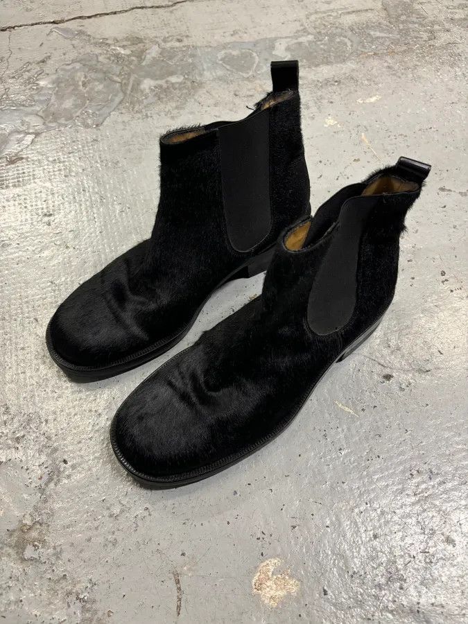 Dolce & Gabbana Dolce & Gabbana Black Calf Hair Chelsea Boots Size US 9 / IT 39 - 3 Thumbnail