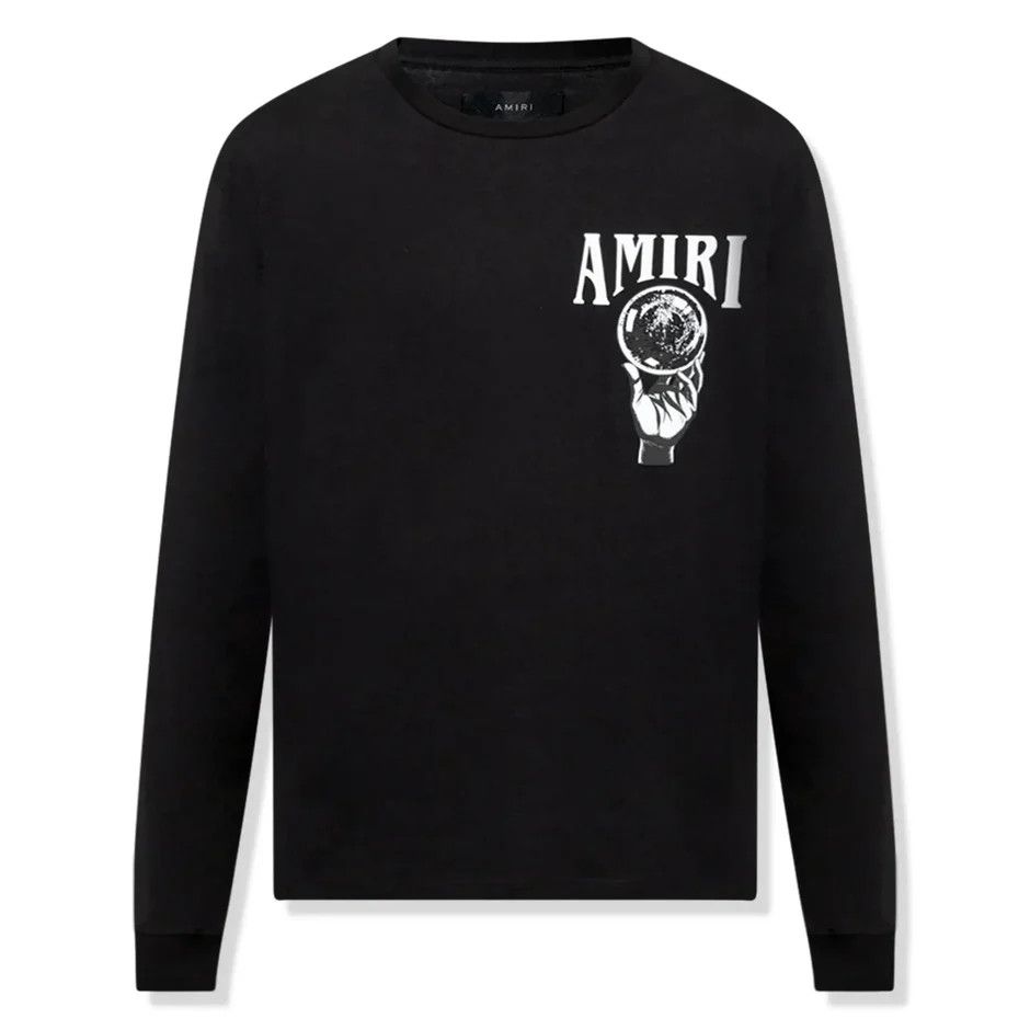 Amiri o1mle0624 Crystal Ball Long Sleeve T-Shirt in Black Size US XS / EU 42 / 0 - 1 Thumbnail