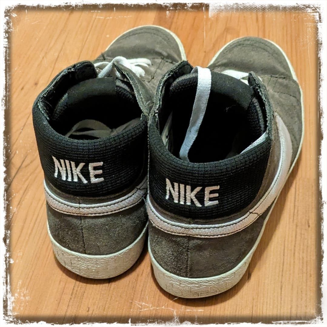 Nike 2012 Nike Blazer Mid LR Armory Shoes Grey/White Men's Size 8 Size US 8 / EU 41 - 7 Thumbnail