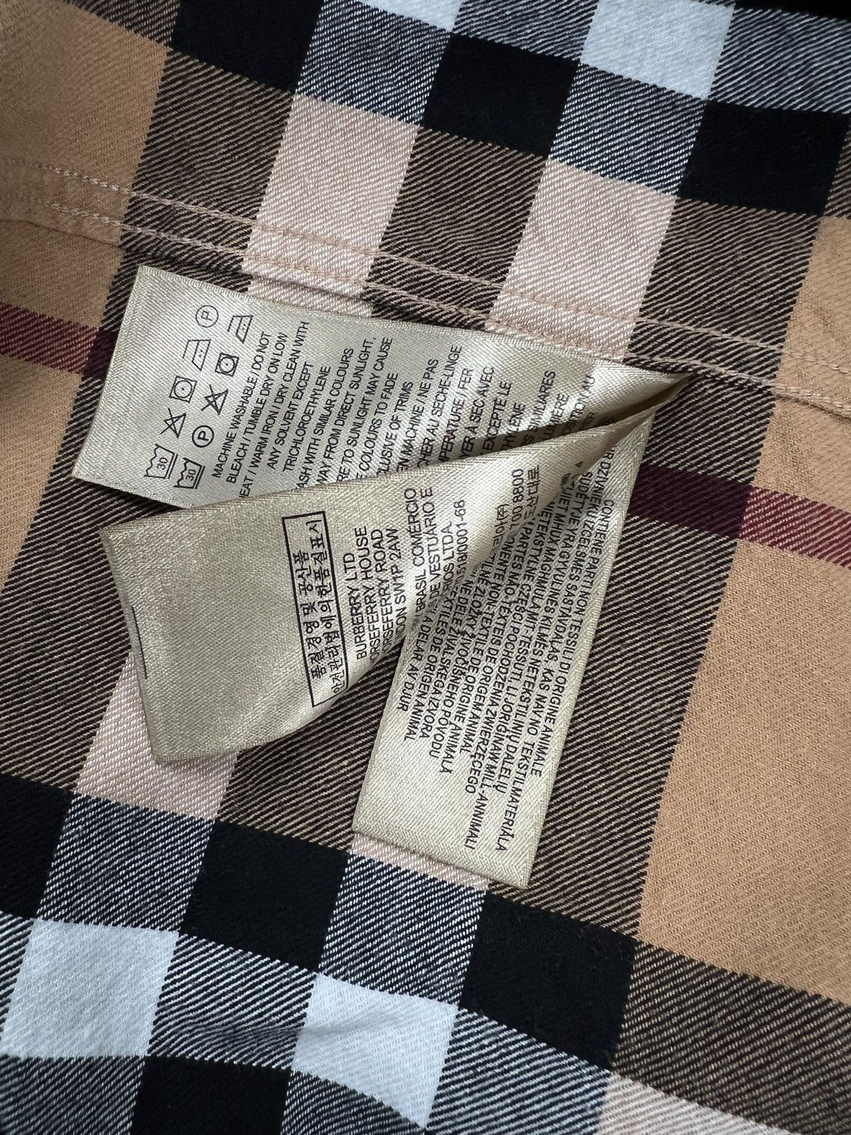 Burberry Burberry Nova Check Flannel Shirt Size US M / EU 48-50 / 2 - 7 Thumbnail