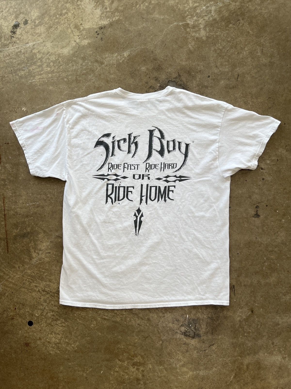 Vintage Vintage Sick Boy Skull Skeleton Motorcycle Tee XL Size US XL / EU 56 / 4 - 5 Thumbnail
